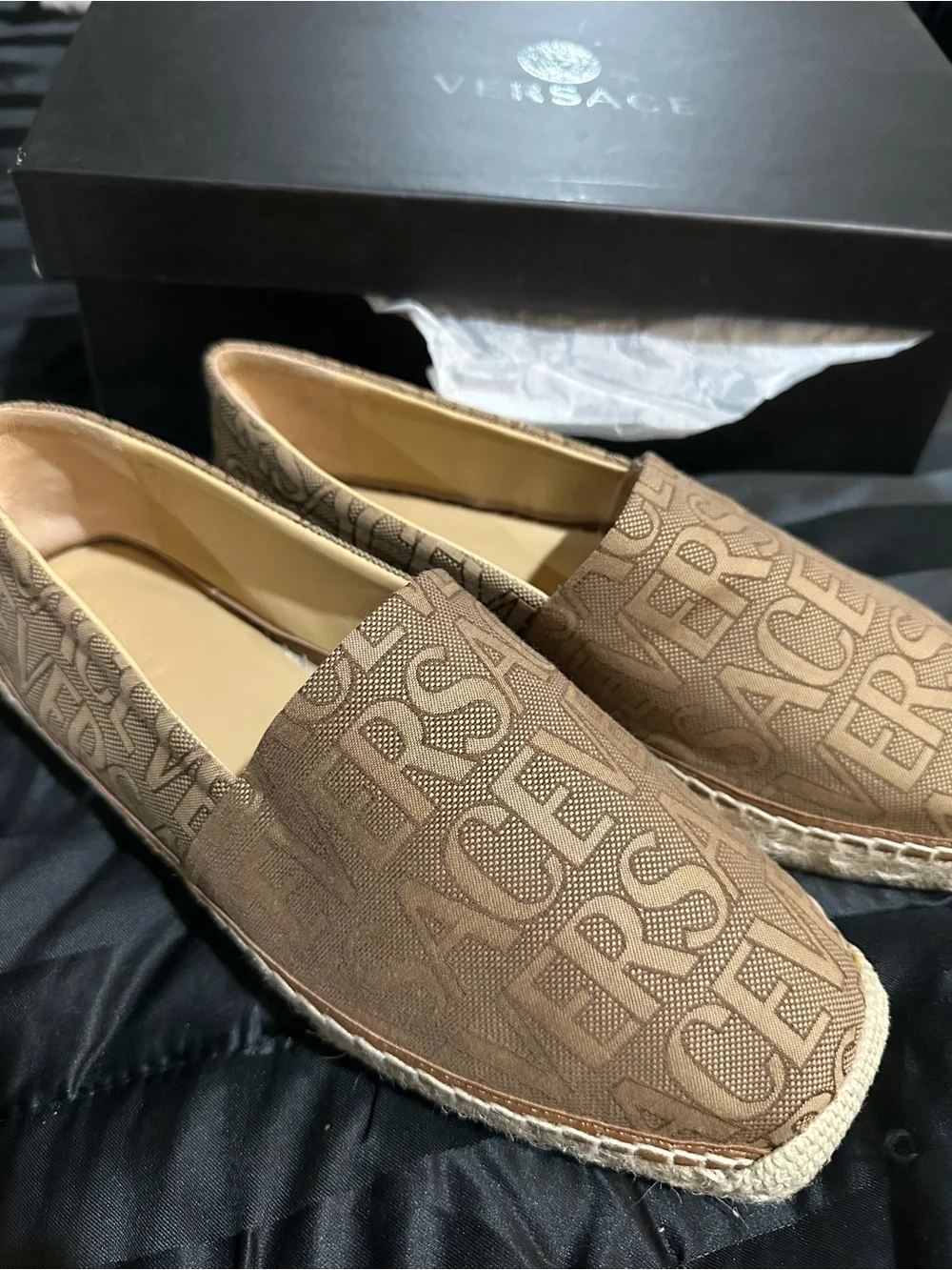 Versace Men’s Logo Espadrilles